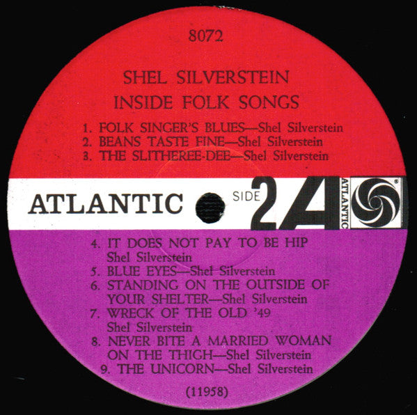 Shel Silverstein : Inside Folk Songs (LP, Album, Mono)