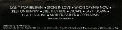 Journey : Escape (Cass, Album, Tex)