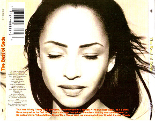 Sade : The Best Of Sade (CD, Comp)