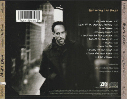 Marc Cohn : Burning The Daze (CD, Album, Com)