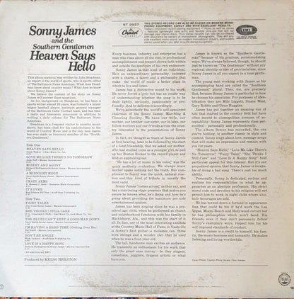 Sonny James And The Southern Gentlemen : Heaven Says Hello (LP, Album, Jac)