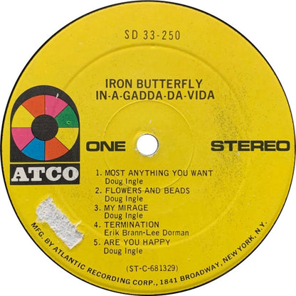Iron Butterfly : In-A-Gadda-Da-Vida (LP, Album, RP, Pit)