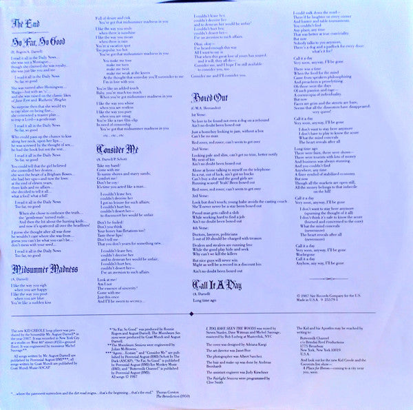 Kid Creole And The Coconuts : I, Too, Have Seen  The Woods (LP, Album, DMM)