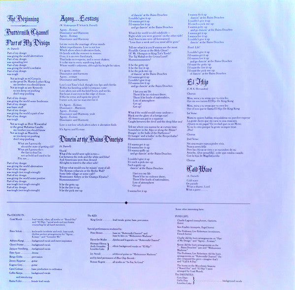 Kid Creole And The Coconuts : I, Too, Have Seen  The Woods (LP, Album, DMM)