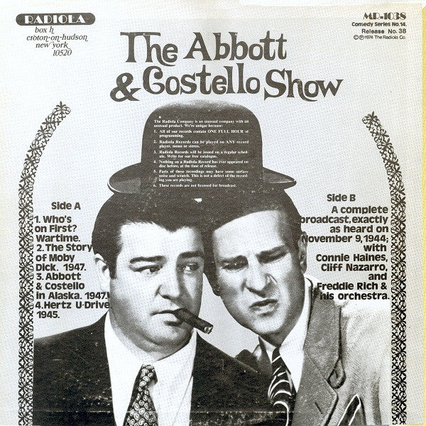 Buy Abbott & Costello : Who's On First? (LP, Comp, Yel) Online for