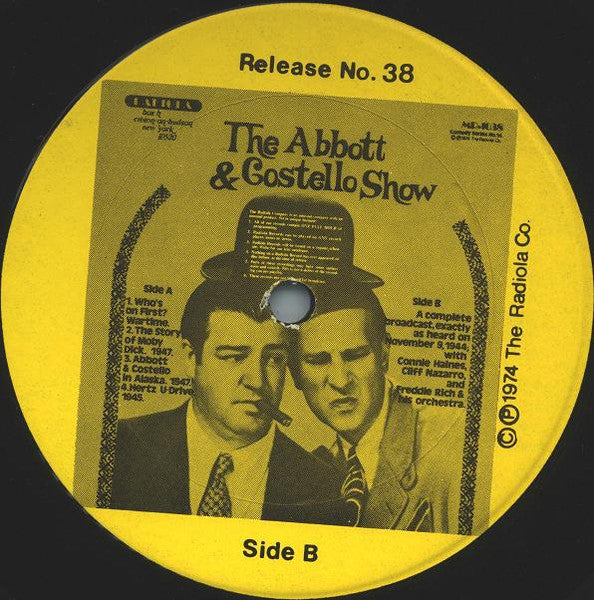 Abbott & Costello : Who's On First? (LP, Comp, Yel)