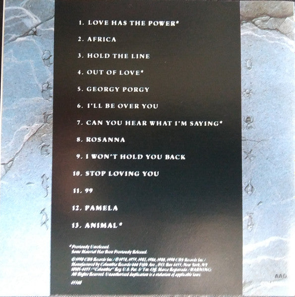 Toto : Past To Present 1977-1990 (CD, Comp, RE, SDM)