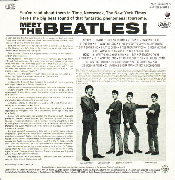 The Beatles : The Capitol Albums Vol.1 (4xCD, Album, Mono, RM + Box, Comp, Tal)