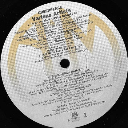 Various : Greenpeace (LP, Comp, B -)