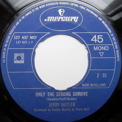 Jerry Butler : Only The Strong Survive (7", Single, Mono)