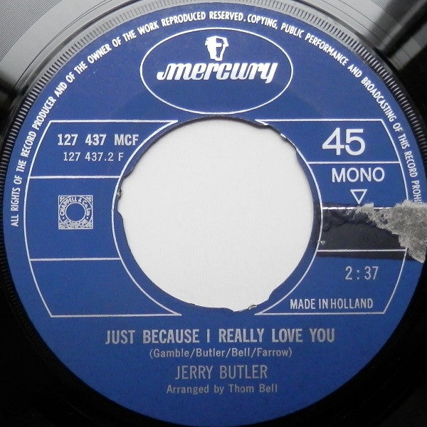 Jerry Butler : Only The Strong Survive (7", Single, Mono)