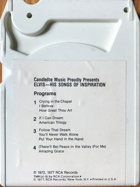 Elvis Presley : Elvis ― His Songs Of Inspiration (8-Trk, Comp)