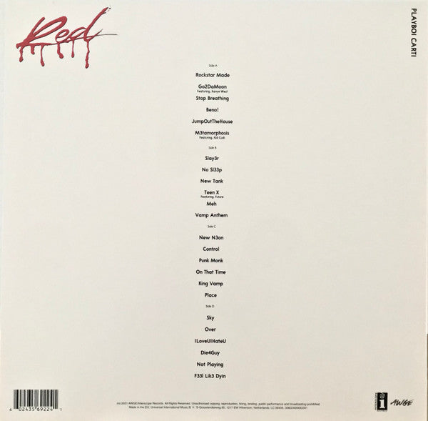 Buy Playboi Carti : Whole Lotta Red (2xLP, Album) Online for a