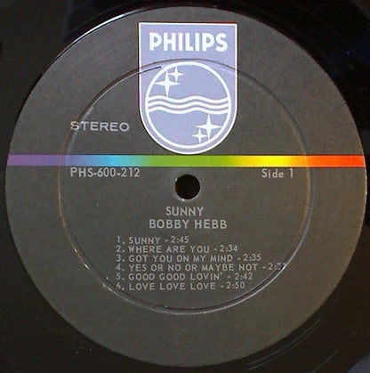Bobby Hebb : Sunny By Bobby Hebb (LP, Album)