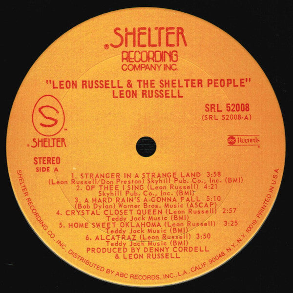 Leon Russell : Leon Russell And The Shelter People (LP, Album, RE)