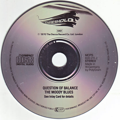 The Moody Blues : A Question Of Balance (CD, Album, RE)