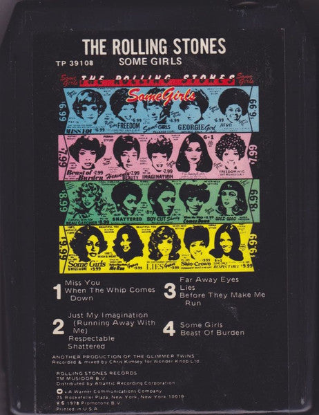 The Rolling Stones : Some Girls (8-Trk, Album, Win)