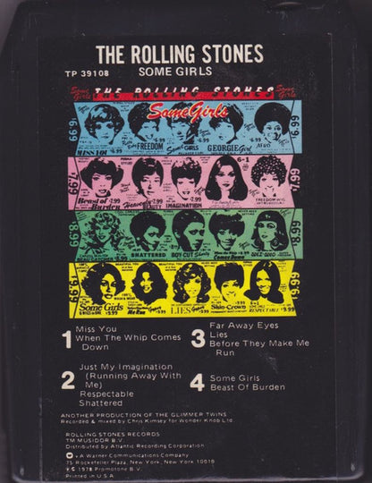 The Rolling Stones : Some Girls (8-Trk, Album, Win)