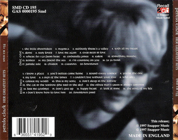 Petula Clark : Her Greatest Hits (2xCD, Comp)