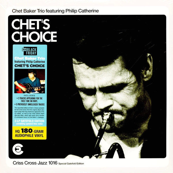 Chet Baker Trio Featuring Philip Catherine : Chet's Choice (2xLP, RSD, S/Edition, 180)