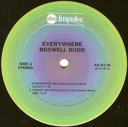 Roswell Rudd : Everywhere (LP, Album, RE, Gat)