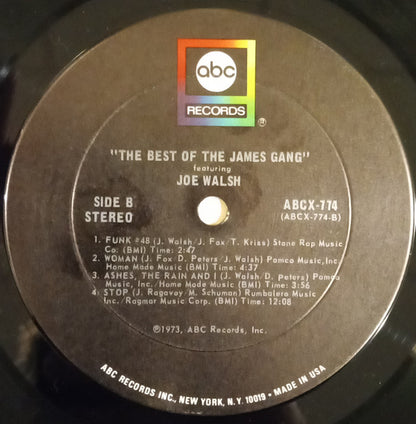 James Gang Featuring Joe Walsh : The Best Of James Gang Featuring Joe Walsh (LP, Comp)
