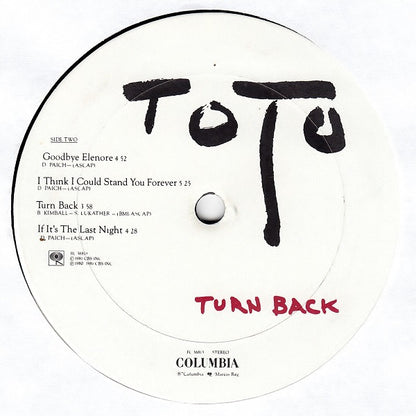 Toto : Turn Back (LP, Album, CTH)