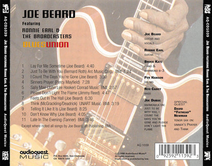 Joe Beard Featuring Ronnie Earl & The Broadcasters* : Blues Union (CD, Album)