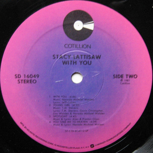 Stacy Lattisaw : With You (LP, Album, SP )