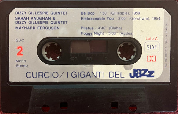 Sarah Vaughan, Miles Davis, Charles Mingus, Dizzy Gillespie : I Giganti Del Jazz / Giants Of Jazz Vol. 2 (Cass, Comp, Promo, Dol)
