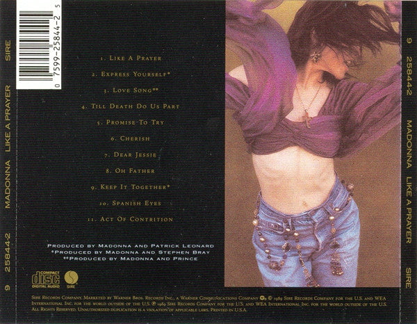 Madonna : Like A Prayer (CD, Album)