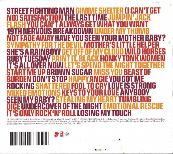 The Rolling Stones : Forty Licks (CD, Comp, Promo, Sli)