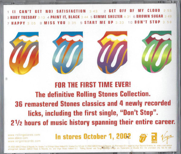 The Rolling Stones : Forty Licks (CD, Comp, Promo, Sli)