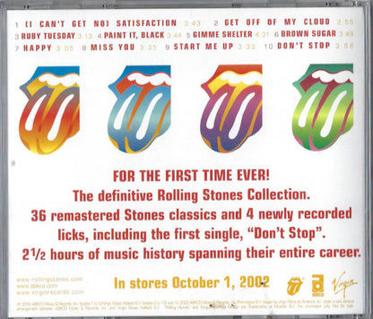 The Rolling Stones : Forty Licks (CD, Comp, Promo, Sli)