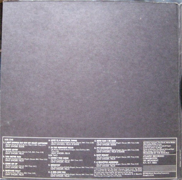 The Rascals : Time Peace: The Rascals' Greatest Hits (LP, Comp, MO )