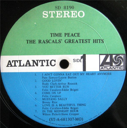 The Rascals : Time Peace: The Rascals' Greatest Hits (LP, Comp, MO )