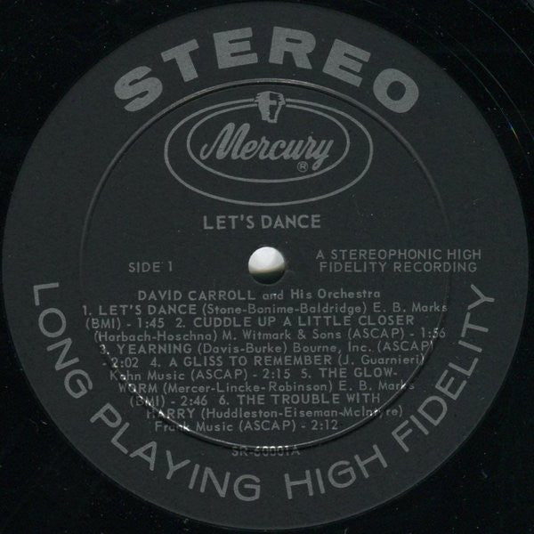 David Carroll & His Orchestra : Let's Dance (LP, Album)
