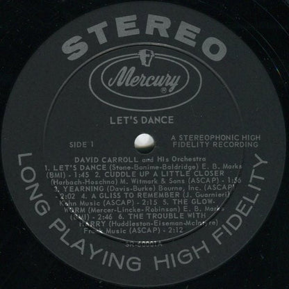 David Carroll & His Orchestra : Let's Dance (LP, Album)