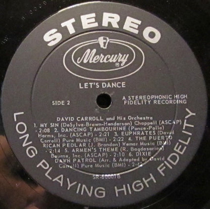 David Carroll & His Orchestra : Let's Dance (LP, Album)