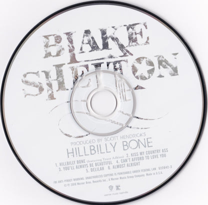 Blake Shelton : Hillbilly Bone (CD, EP)