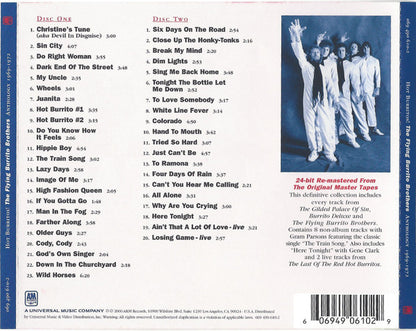 The Flying Burrito Bros : Hot Burritos! The Flying Burrito Bros Anthology 1969-1972 (2xCD, Comp, RM, Tec)