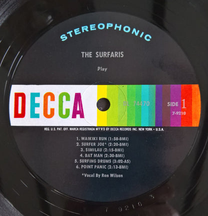 The Surfaris : Play (LP, Album, Glo)