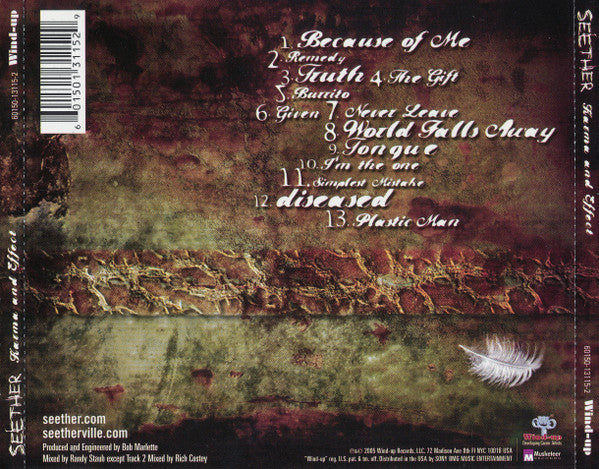 Seether : Karma And Effect (CD, Album, Cin)