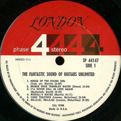 Guitars Unlimited (5) : The Fantastic Sound Of Guitars Unlimited (LP, Album)