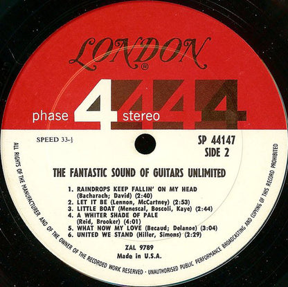 Guitars Unlimited (5) : The Fantastic Sound Of Guitars Unlimited (LP, Album)