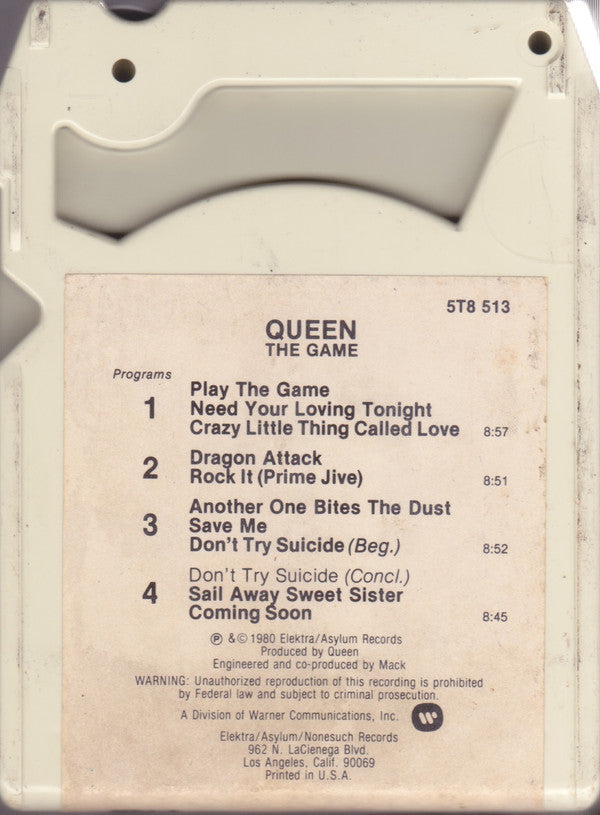 Queen : The Game (8-Trk, Album, Club)