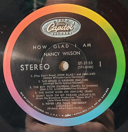 Nancy Wilson : How Glad I Am (LP, Album, Scr)