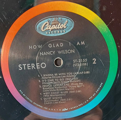 Nancy Wilson : How Glad I Am (LP, Album, Scr)
