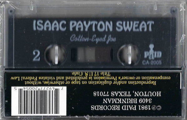 Isaac Payton Sweat : Cotton-Eyed Joe (Cass, Album, RE)