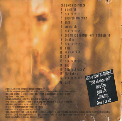 The Artist (Formerly Known As Prince) : The Gold Experience (CD, Album, SRC)